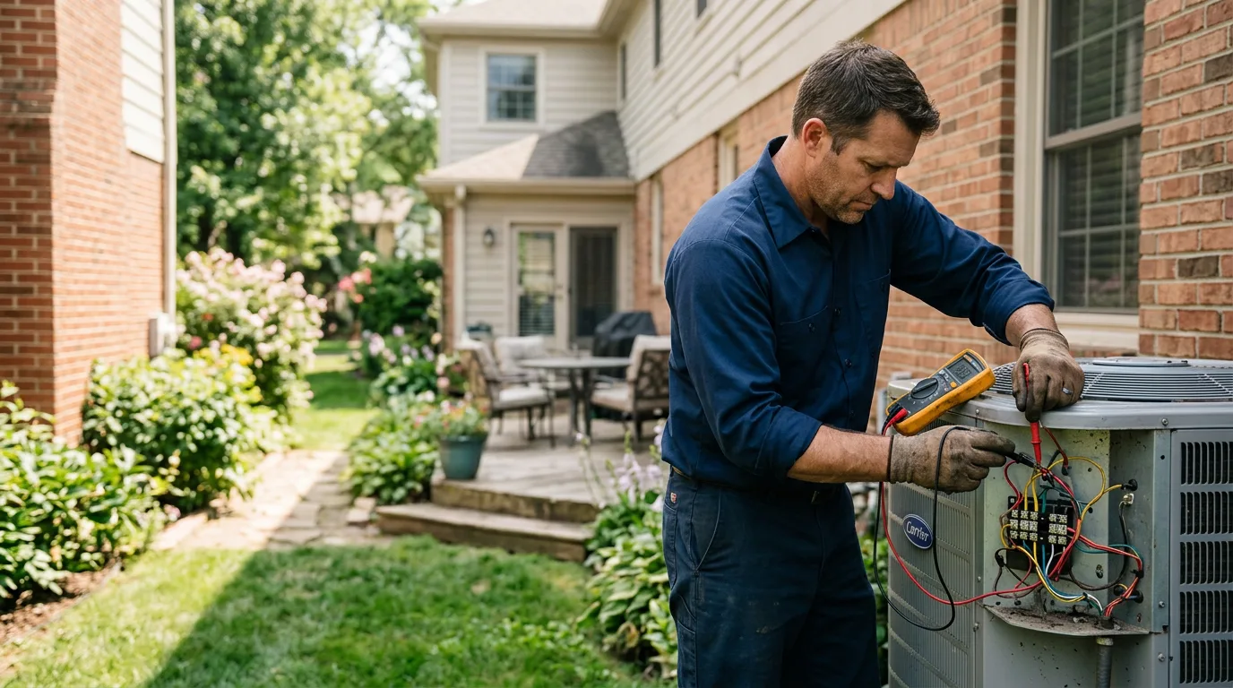 HVAC technician working near Madill, OK